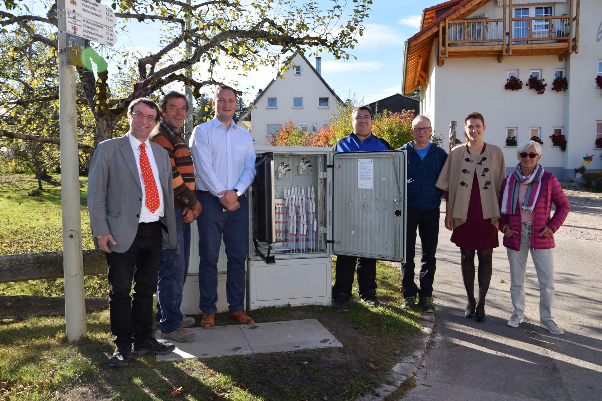 Das Netz in Herzogenweiler, Ortsteil von Villingen-Schwenningen, wurde offiziell in Betrieb genommen.